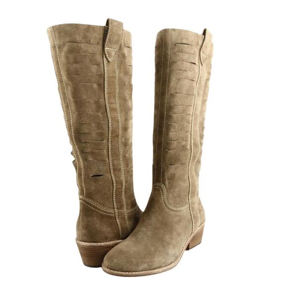 Boutique 9 Taupe Shana Suede Cut Out boots‎ - Picture 7 of 7